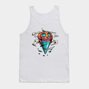 Halloween ice cream pumpkin Tank Top